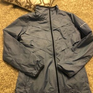 Columbia Blue Gray Lightweight Omni-Heat Jacket